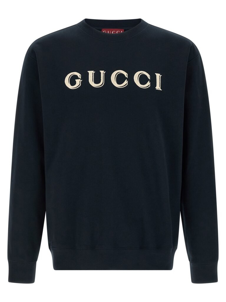 Logo embroidery sweatshirt