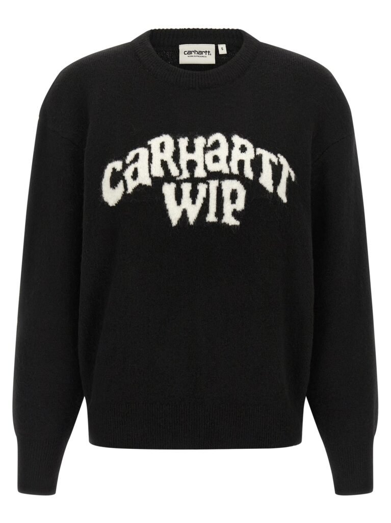 Logo intarsia sweater