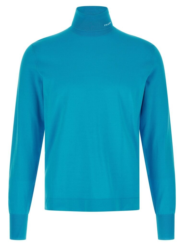 Logo intarsia turtleneck sweater