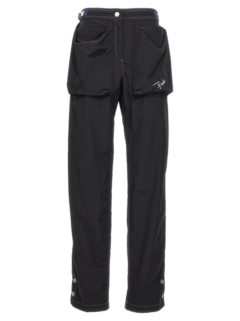 Logo nylon pants