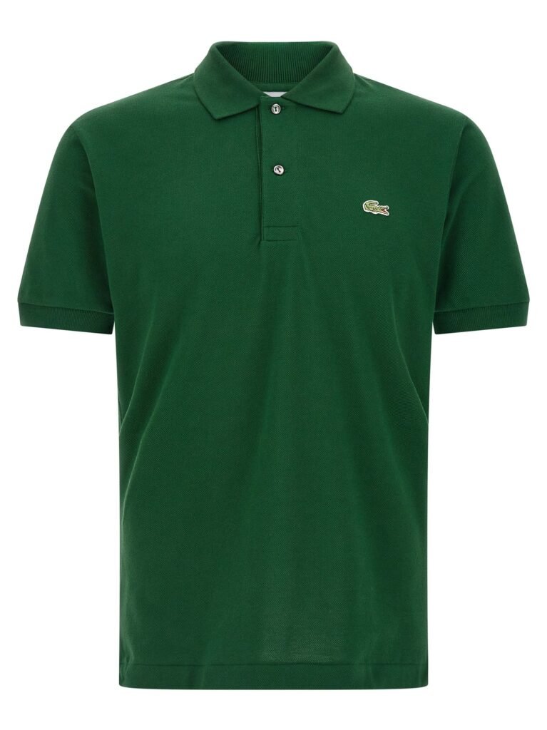 Logo patch polo shirt