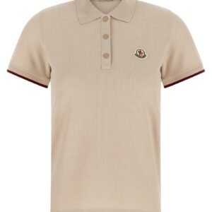 Logo patch polo shirt