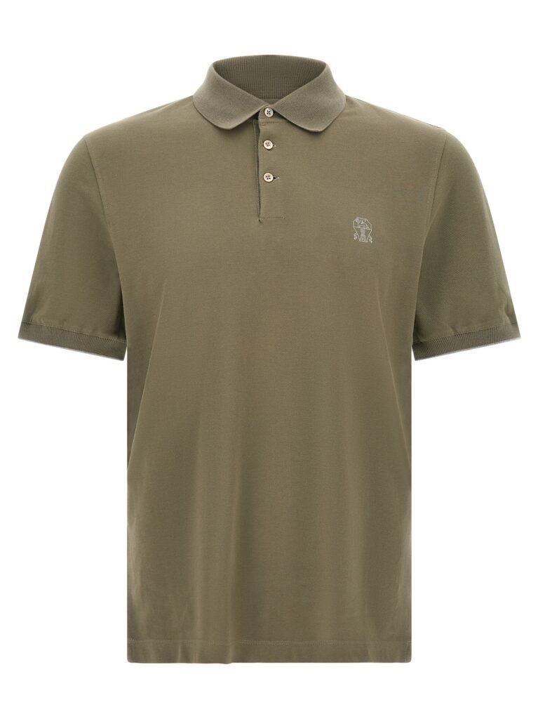 Logo piqué polo shirt