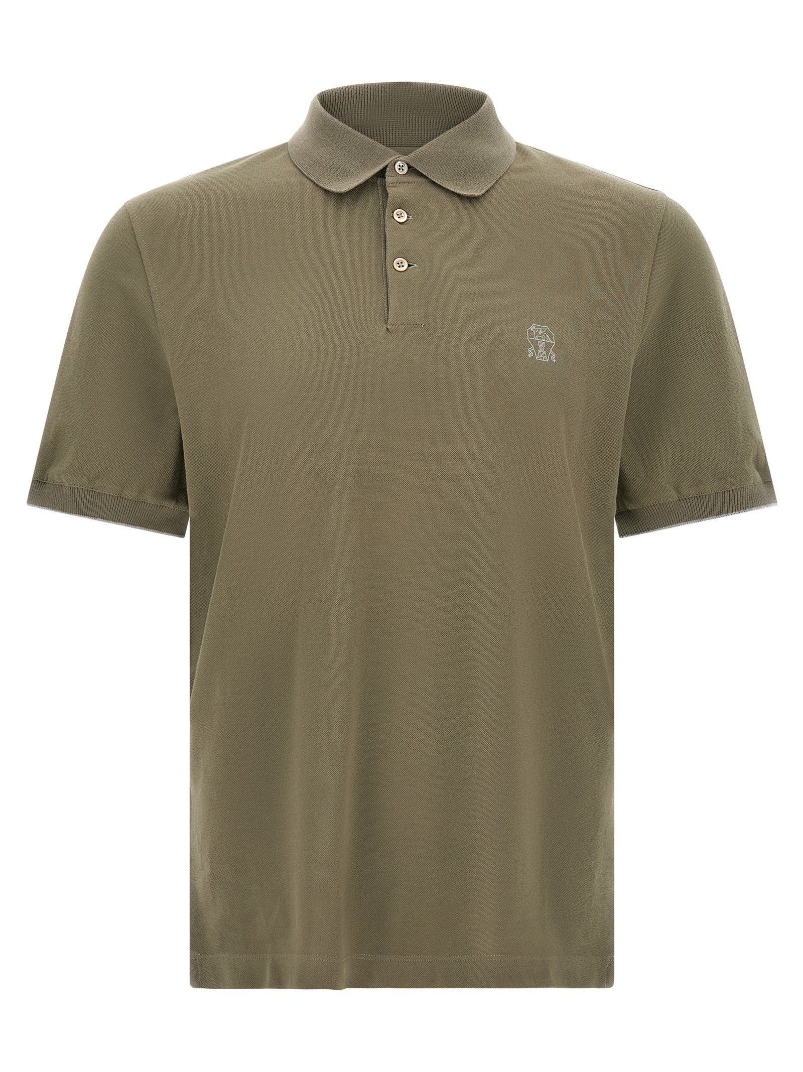 Logo piqué polo shirt