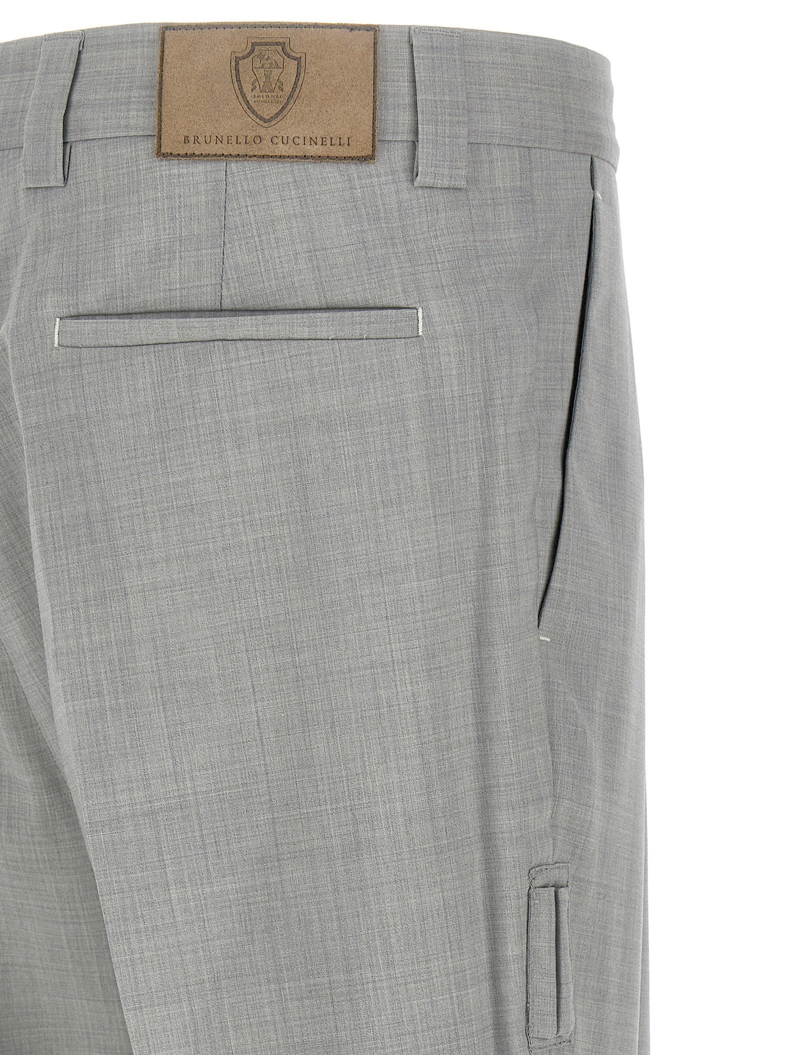 Mélange wool pants - Image 4