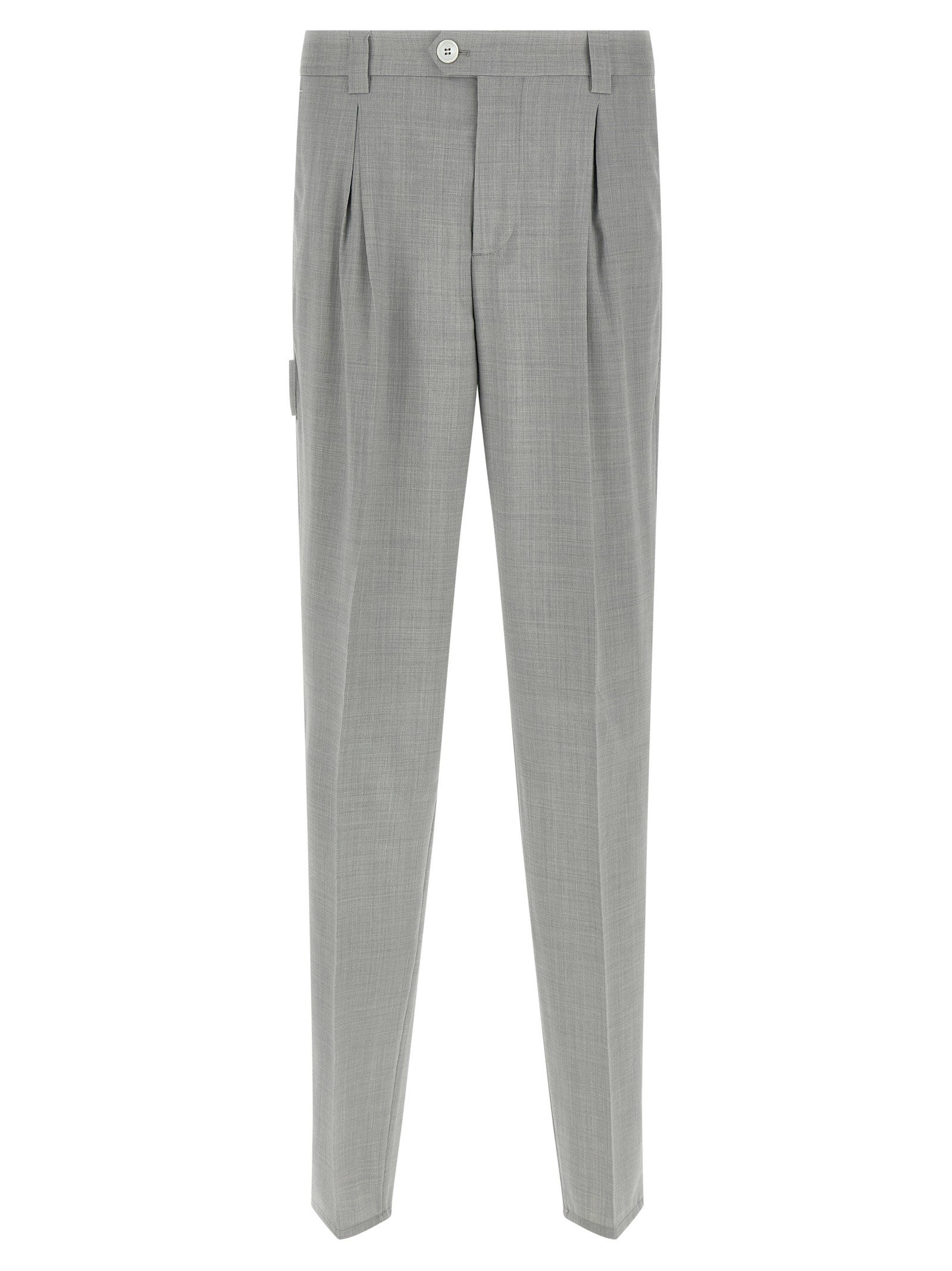 Mélange wool pants