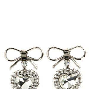 Metal bow earrings