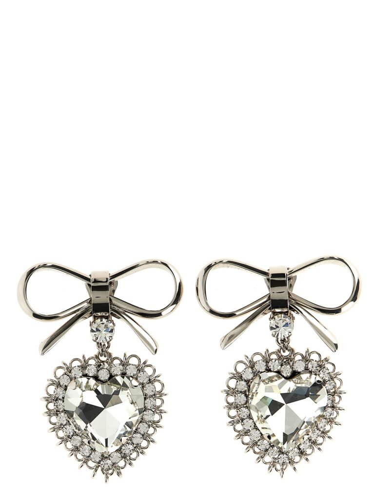 Metal bow earrings