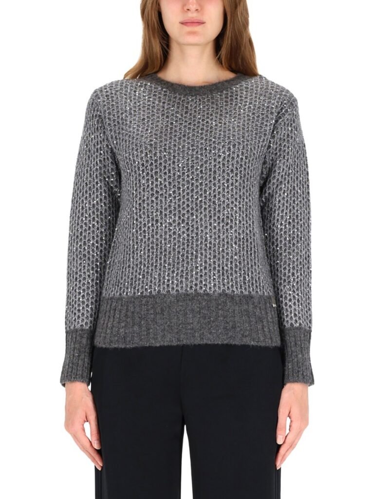 METALLIC EFFECT SEQUIN JERSEY