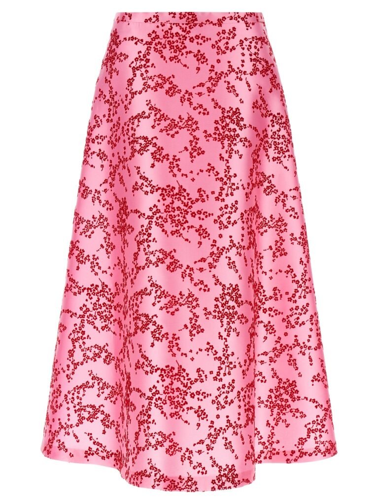 Mikado floreale' skirt