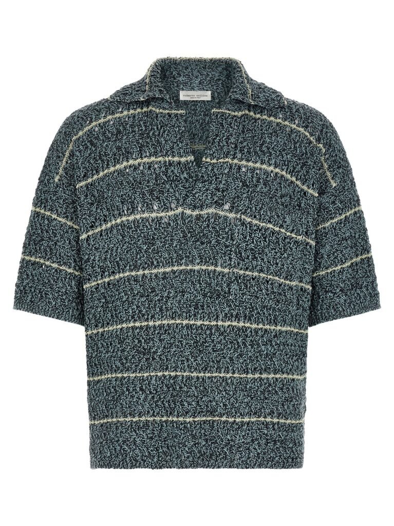 Mouliné' polo shirt