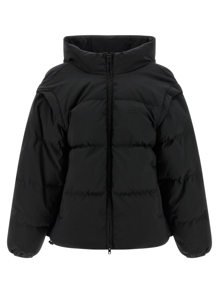 Numeric signature MM6' embroidery down jacket