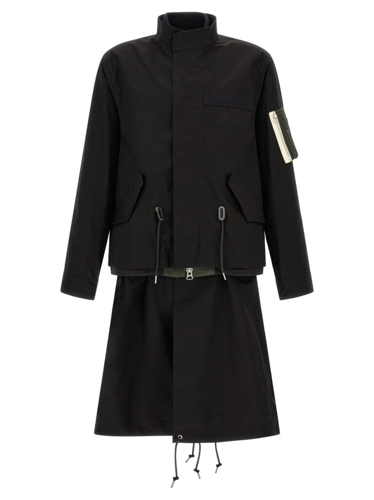 'Nylon Twill x Rip Stop' coat