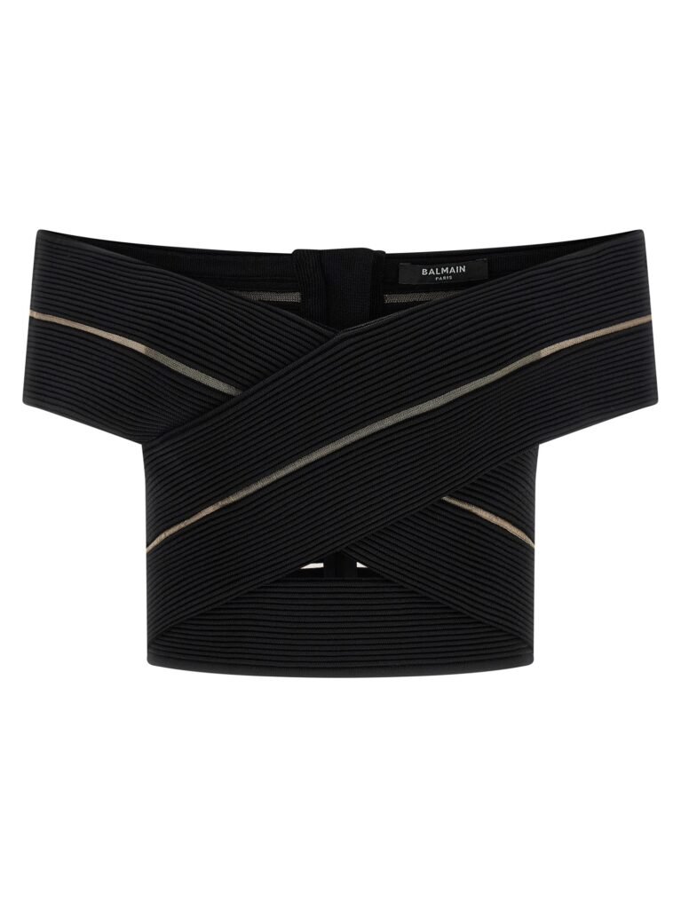Off-the-shoulder crop top