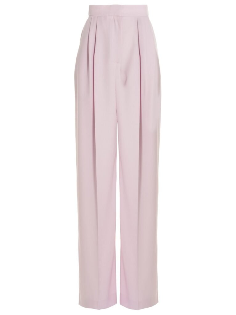 Pants with front pleats