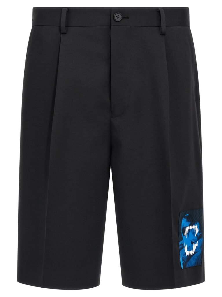 Patch Bermuda shorts