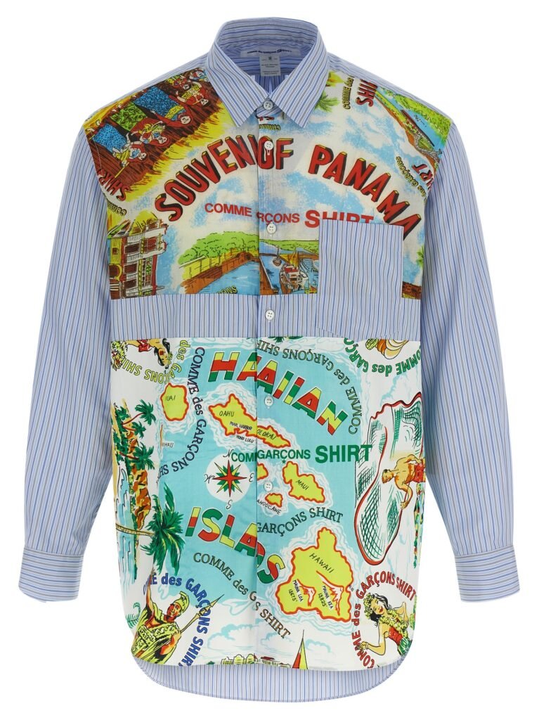 Patterned inserts shirt