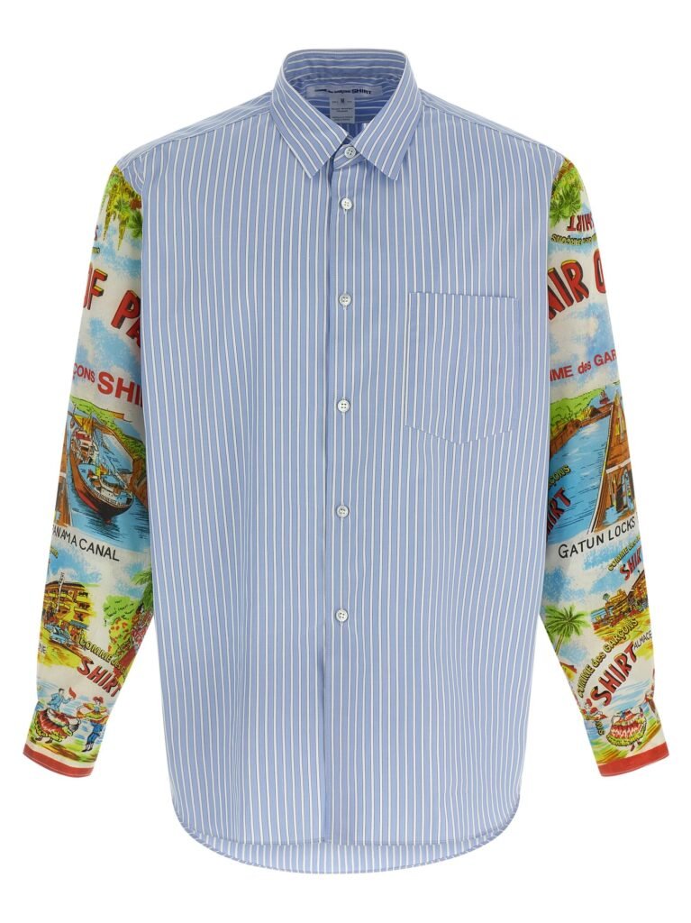 Patterned sleeve shirt