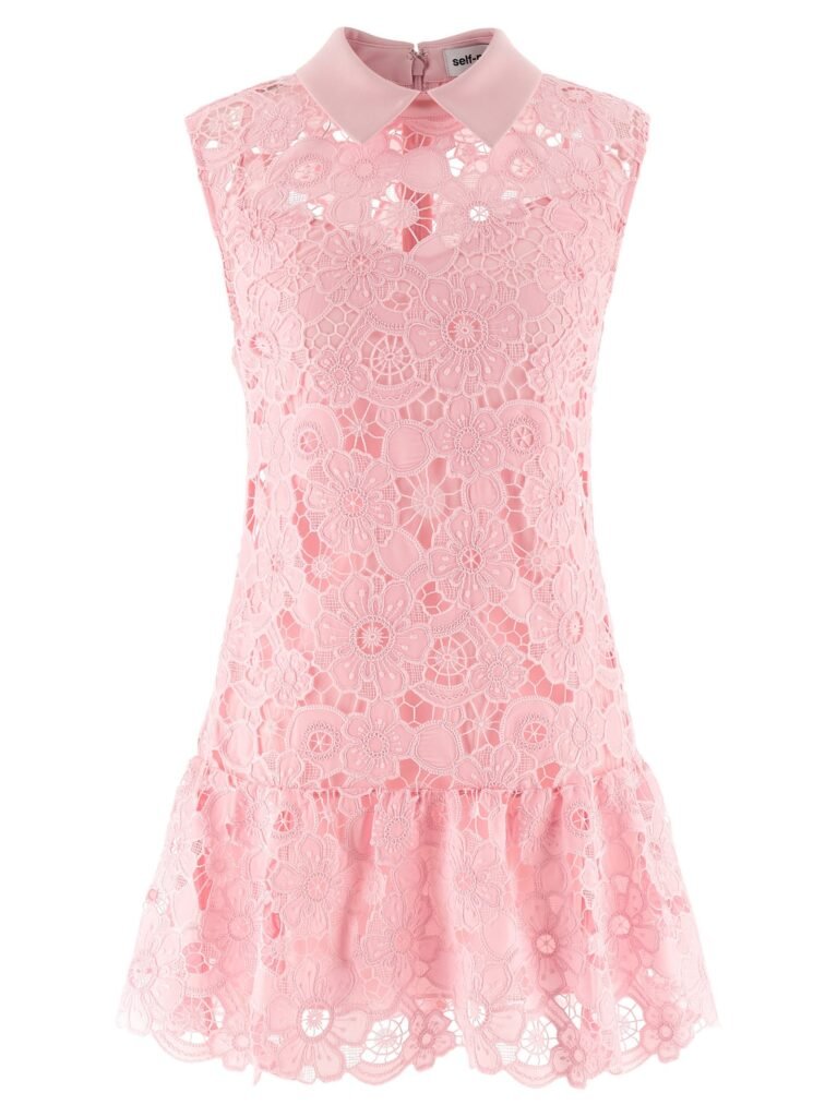 Pink Lace collared' dress