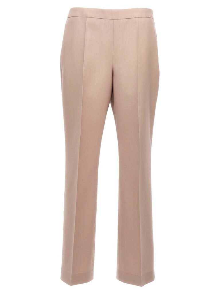 Pleat wool pants