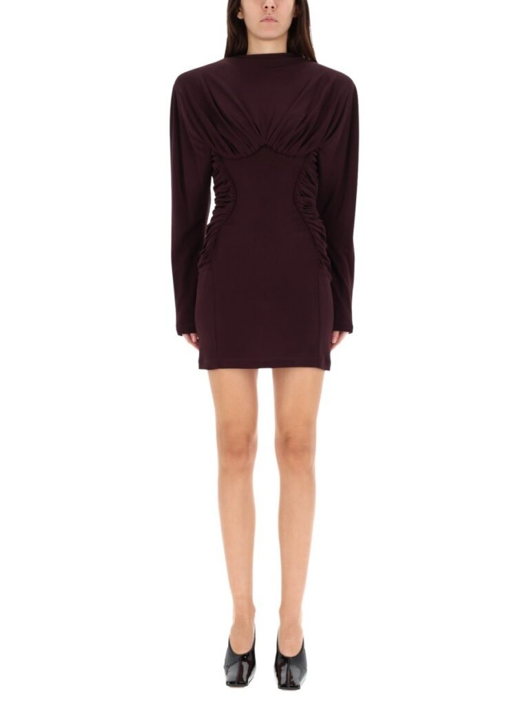 PLEATED MINI DRESS