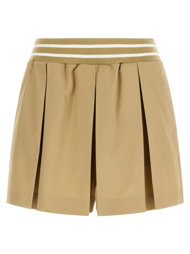 Pleated shorts