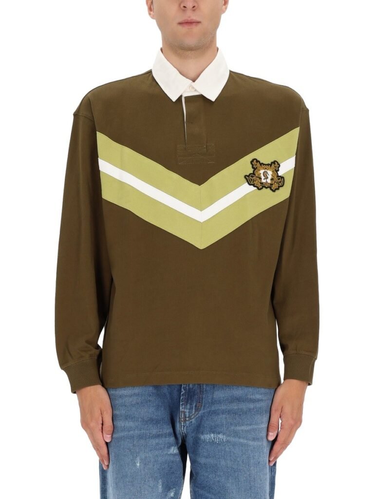 POLO SHIRT WITH COLLEGE STYLE LOGO