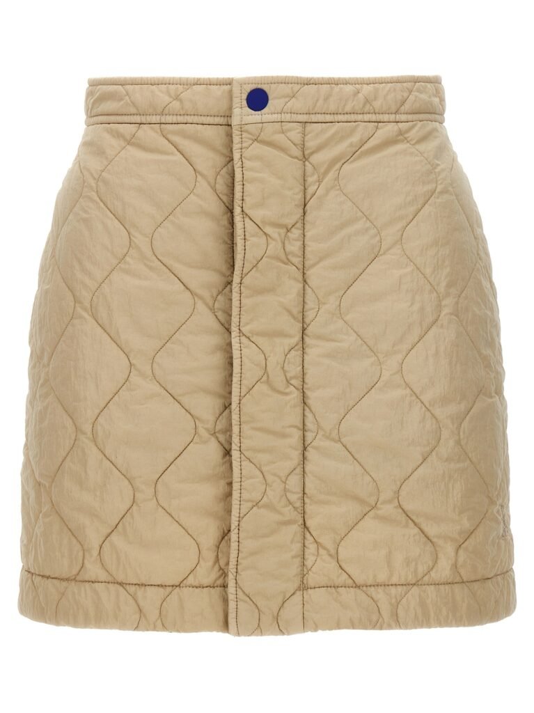 Quilted nylon skirt