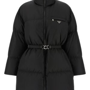 Re-Nylon maxi down jacket