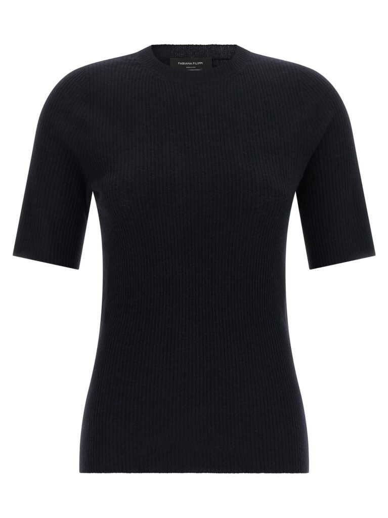 Ribbed knit t-shirt