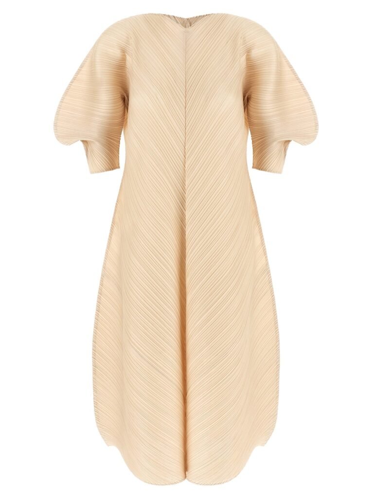 Sculptural sleeve dress