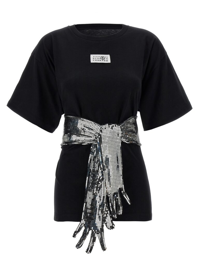 Sequin gloves T-shirt