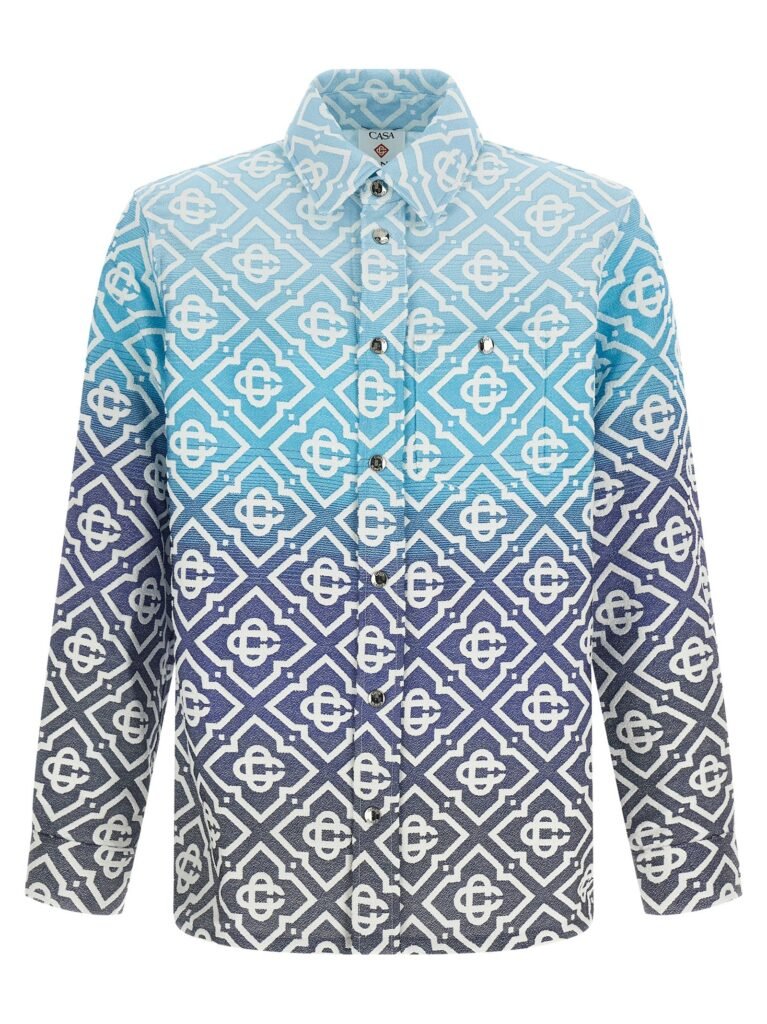 Shacket 'Monogram Gradient Jacquard