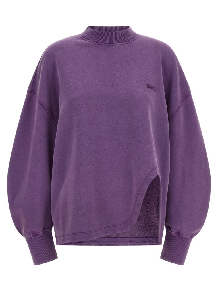 Shaped slit sweatshirt
