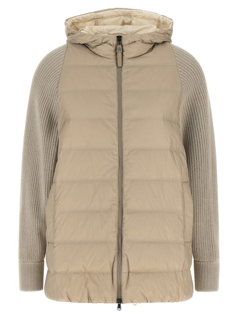 Shiny Zipper Pull' down jacket