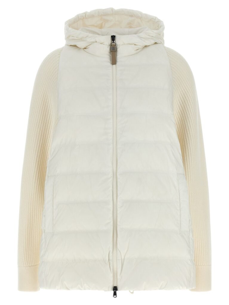 Shiny Zipper Pull' down jacket
