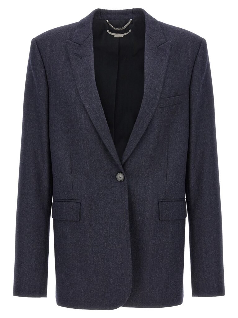 Single-breasted wool blazer