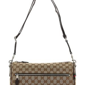 Small GG cylindrical shoulder strap