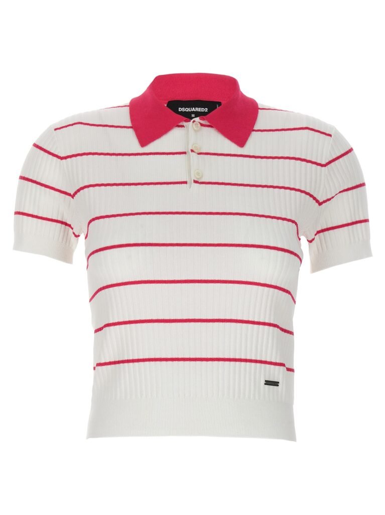 Striped' polo shirt