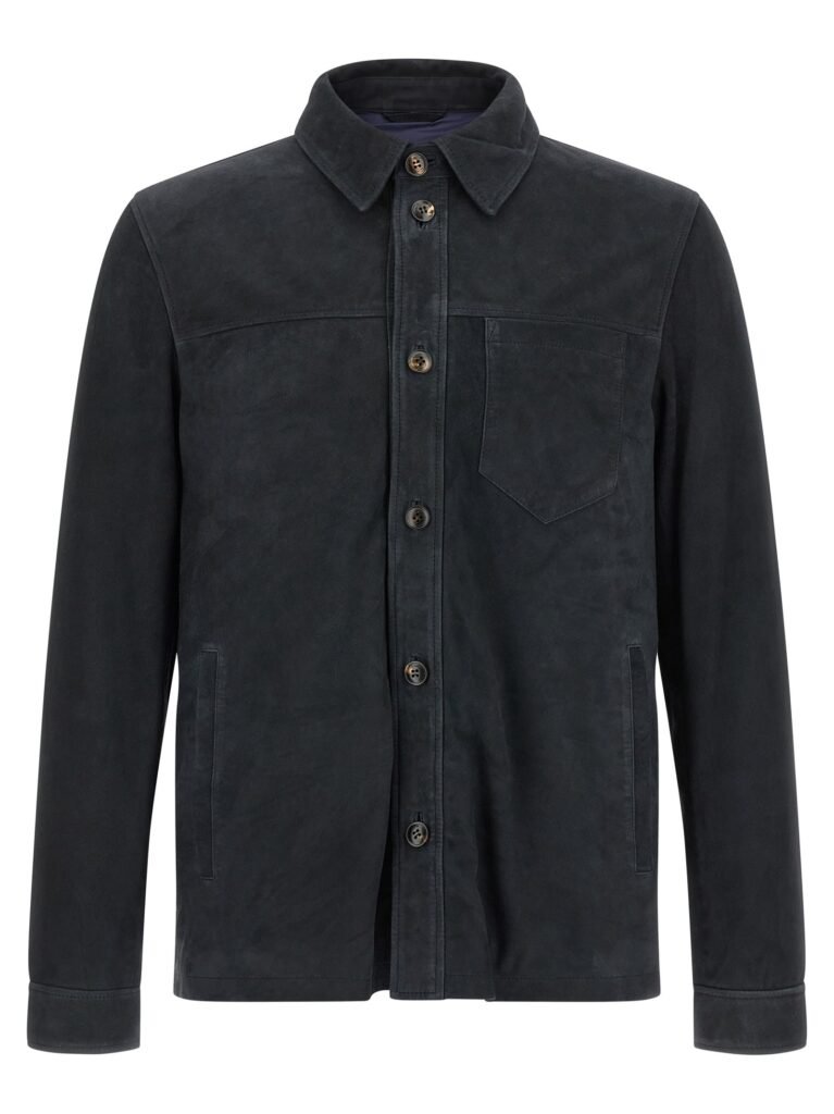 Suede overshirt