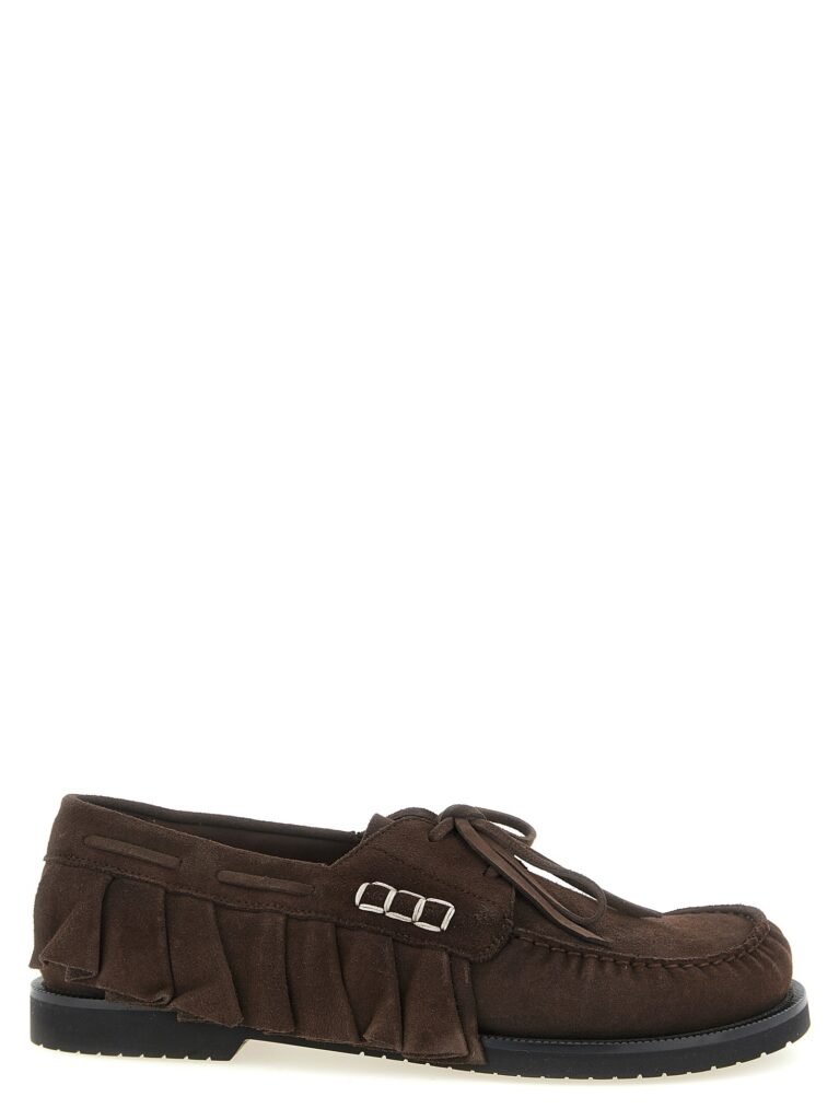 Suede volant boat shoe
