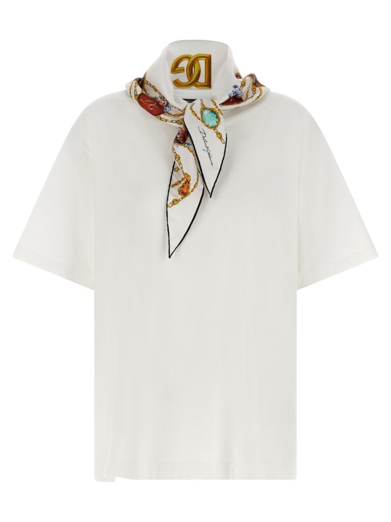 T-shirt with scarf