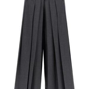 Tailored pleated bermuda shorts