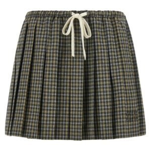 Tartan pleated skirt