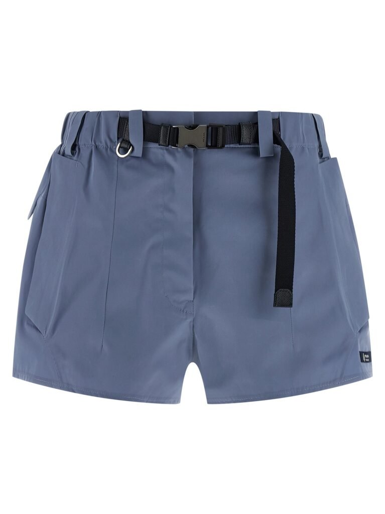 Technical canvas shorts