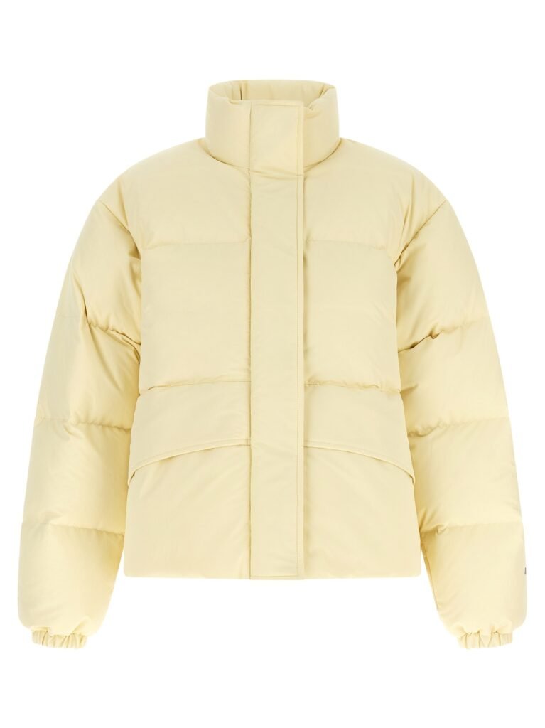 Technical fabric quilted down jacket