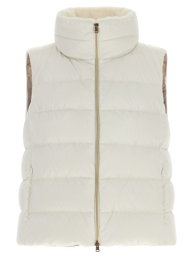 Technical satin vest