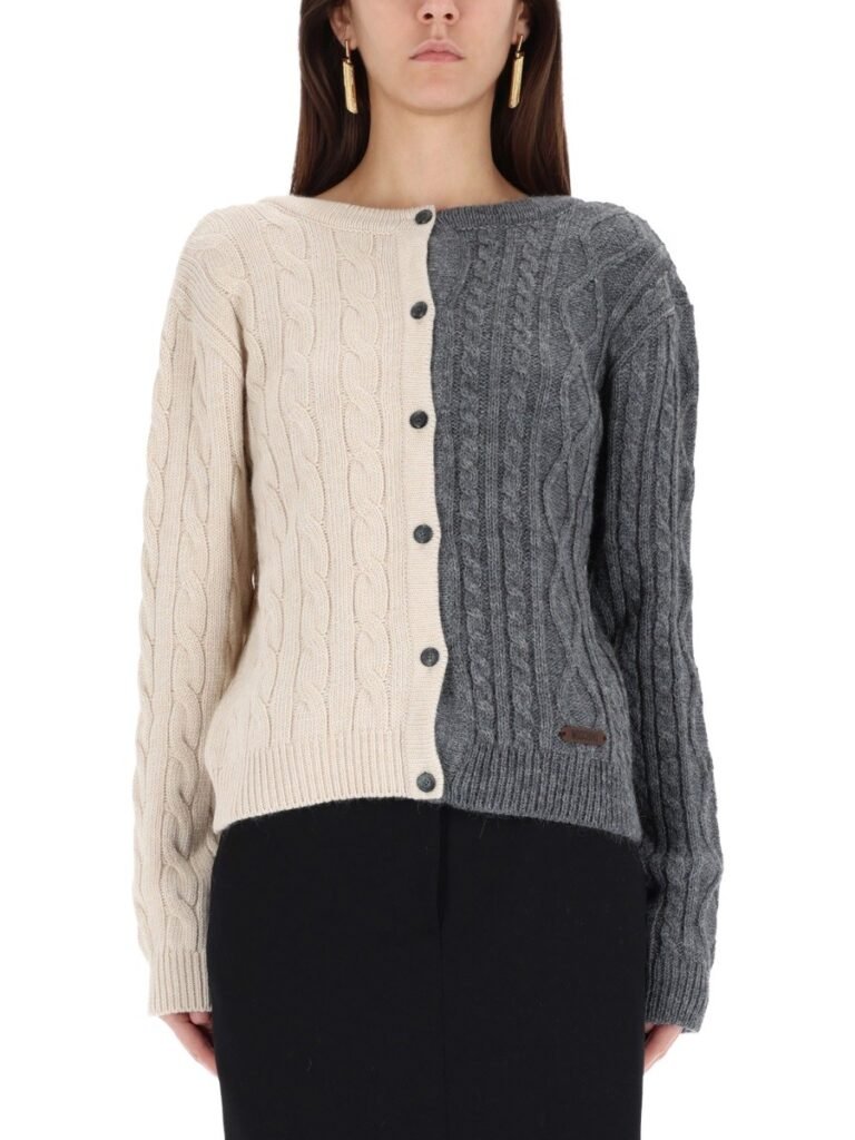 TWO-TONE CARDIGAN