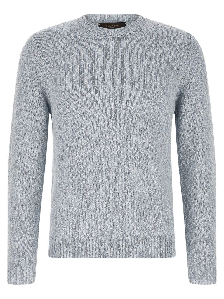 Two-tone yarn sweater