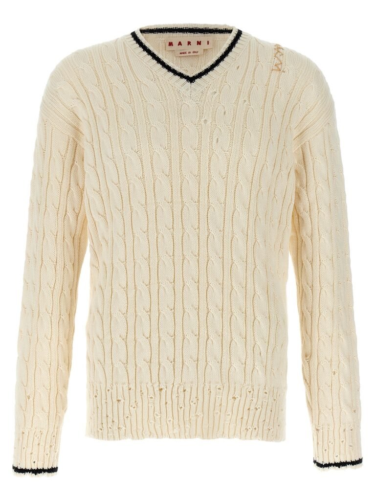 'V' neckline sweater